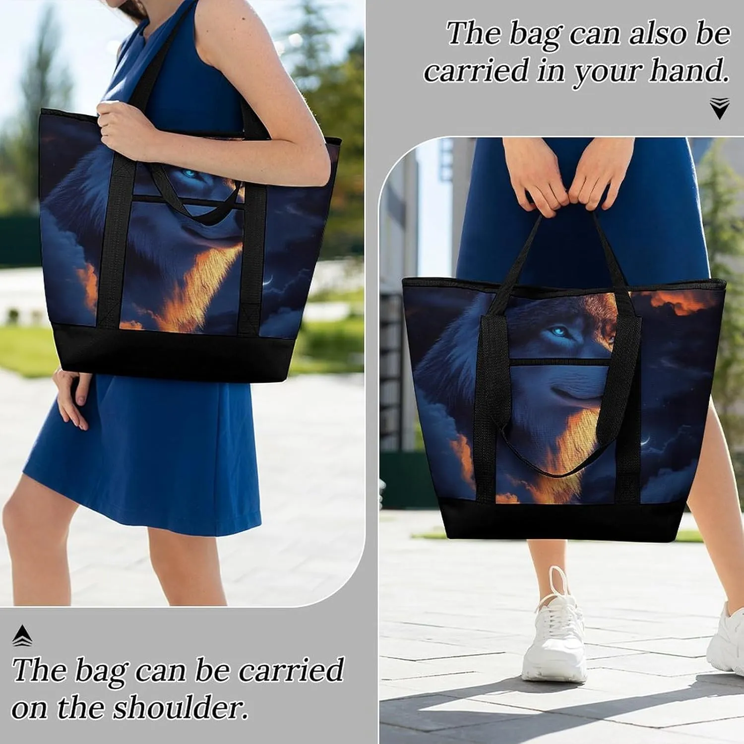 Trendy Commuter Tote Bag Large Insulated Shopping Bag For Travel