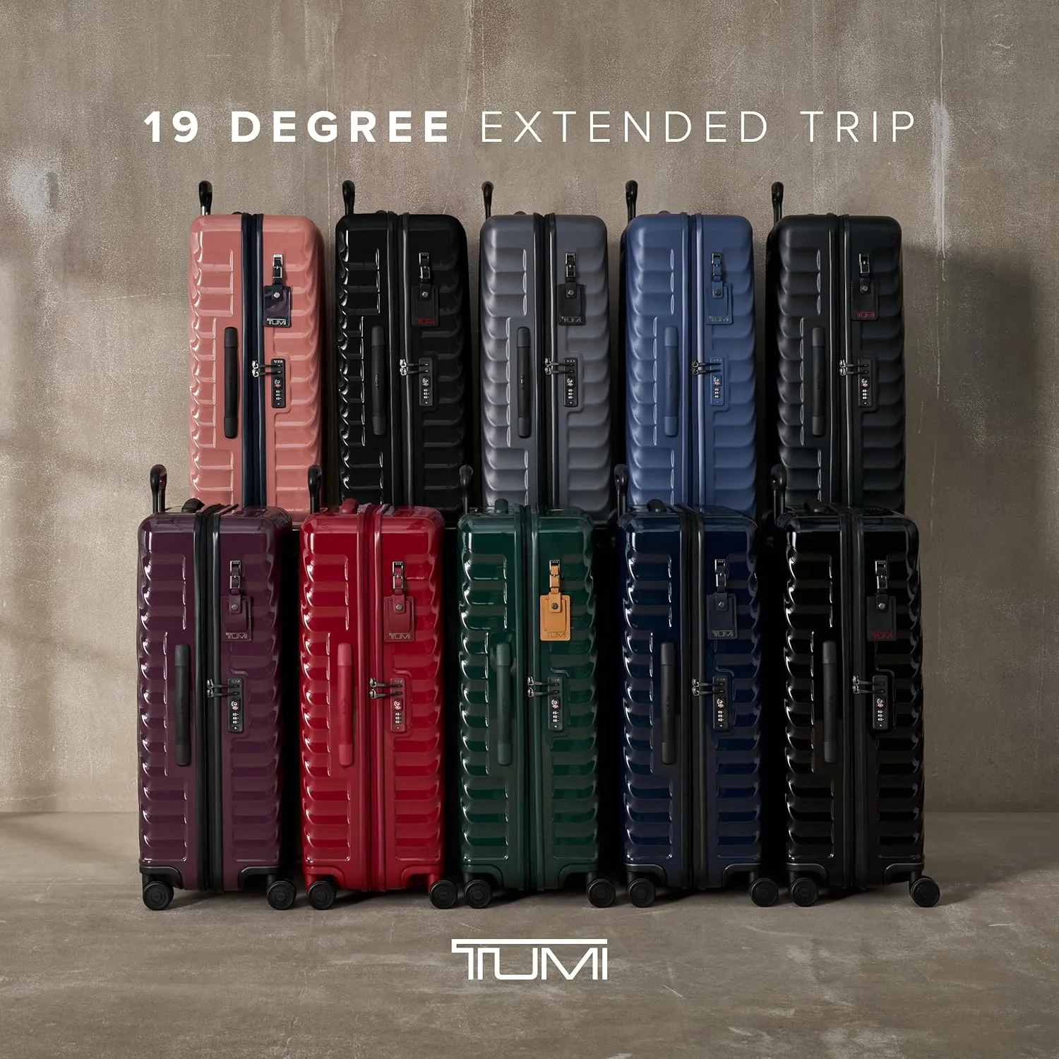 TUMI - 19 Degree Extended Trip Expandable 4 Wheeled Packing Case - Hard Shell Suitcase - Roller Suitcase Checked Bag - Matte Black