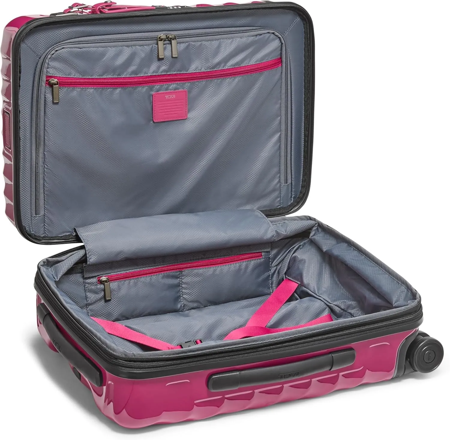 TUMI - 19 Degree International Expandable 4 Wheeled Carry-On - Hard Shell Suitcase - 21.8" X 14.0" X 9.0" - Fuchsia