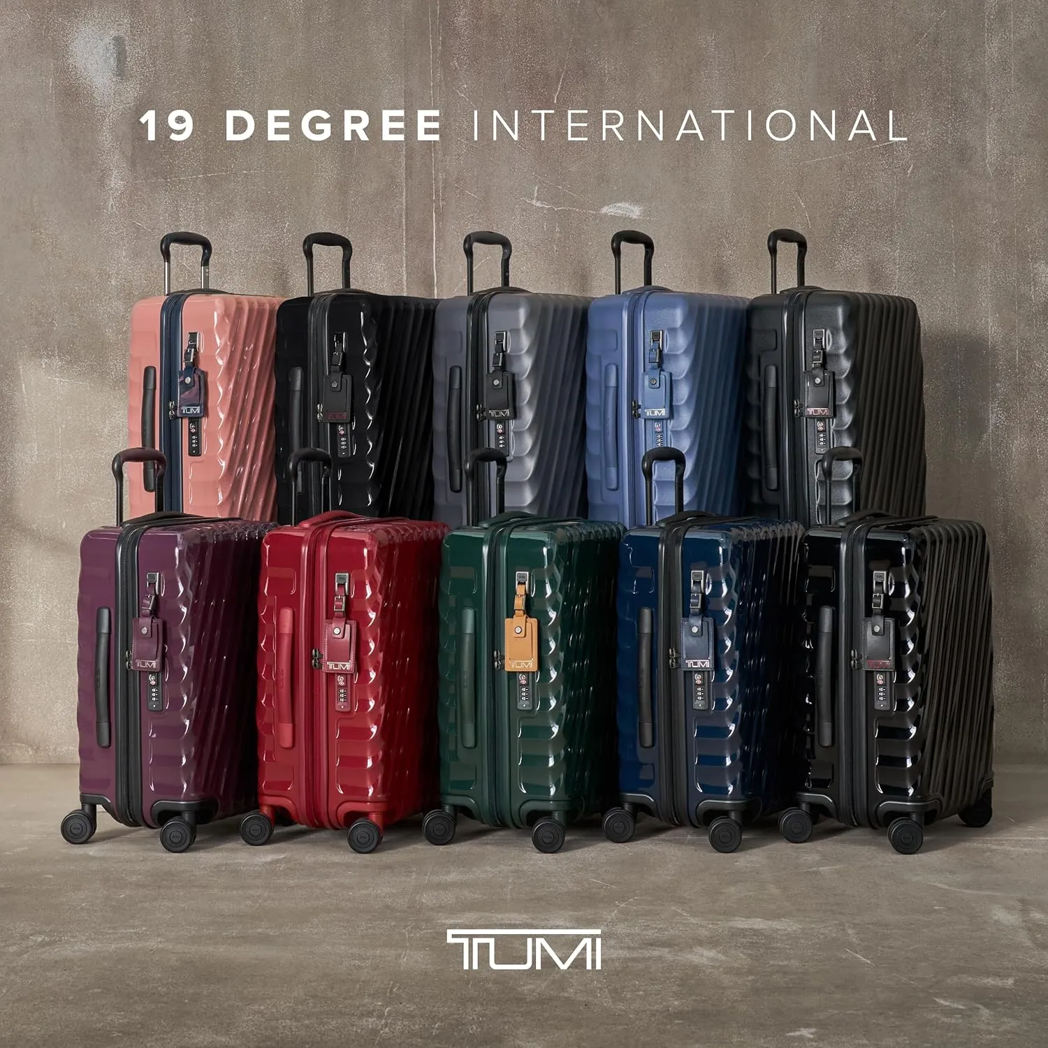 TUMI - 19 Degree International Expandable 4 Wheeled Carry-On - Hard Shell Suitcase - 21.8" X 14.0" X 9.0" - Fuchsia