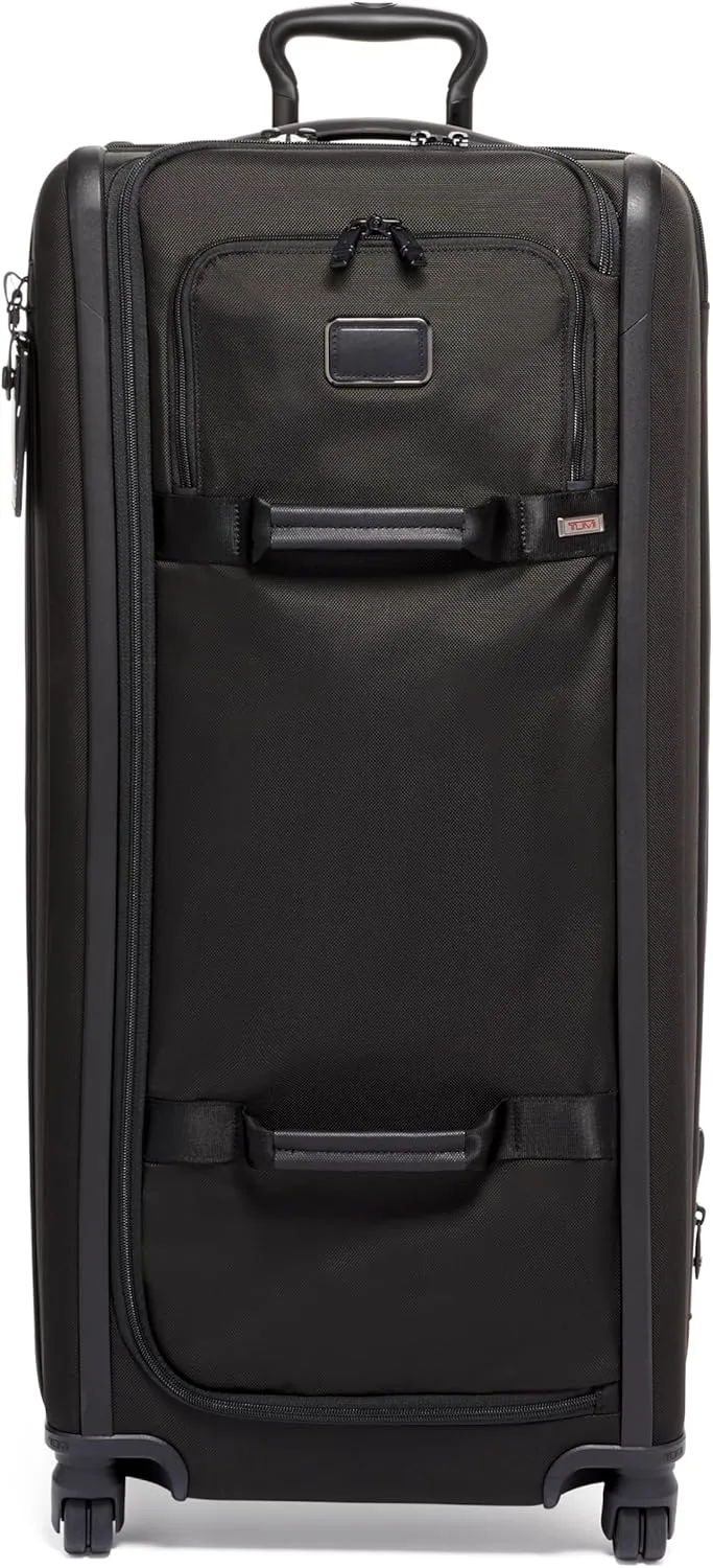 TUMI - Alpha Tall 4-Wheel Duffel Packing Case - Travel Suitcase with Wheels - Spinner Luggage - TSA Lock Tracer - Black