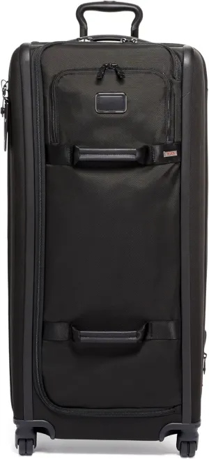 TUMI - Alpha Tall 4-Wheel Duffel Packing Case - Travel Suitcase with Wheels - Spinner Luggage - TSA Lock Tracer - Black