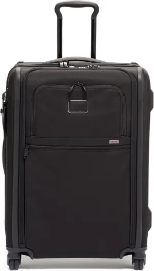 TUMI Short Trip Expandable 4-Wheeled Packing Case - Carry-On Suitcase with Combination Lock & Removable Garment Sleeve - Black