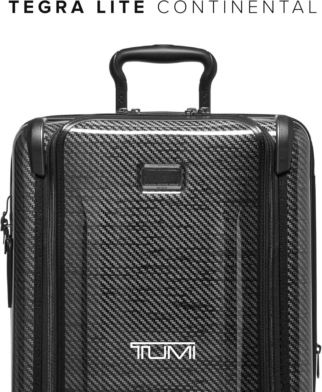 TUMI - Tegra-Lite 4 Wheel Luggage - Highly Durable Suitcase, Flexible Shell, Sleek and Lightweight Men's and Women's Expandable Rolling Bag - Continental, Black Graphite