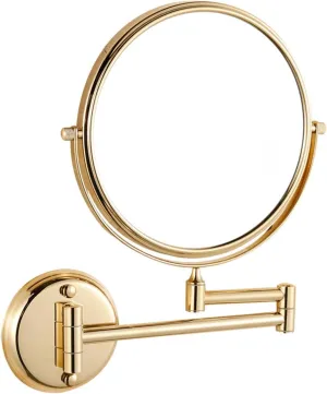 Two-Sided Swivel Extendable Makeup Mirror, Wall Mounted Makeup Mirror, 360° rotatable mirror, 3X/5X/7X/10X Magnifying Vanity Mirror, Gifts for handsome men and women, For makeup and facials.-B||3X