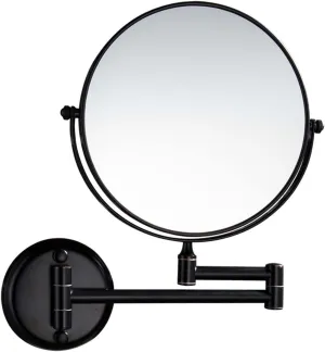 Two-Sided Swivel Extendable Makeup Mirror, Wall Mounted Makeup Mirror, 360° rotatable mirror, 3X/5X/7X/10X Magnifying Vanity Mirror, Gifts for handsome men and women, For makeup and facials.-C||5X