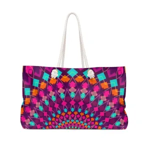 Uniquely You Weekender Tote Bag,  Purple Kaleidoscope