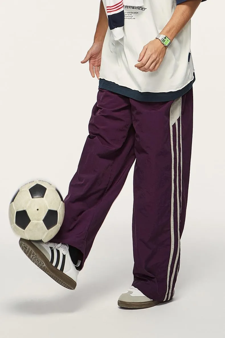 Unisex Y2k Parachute Pants Vintage Baggy Pants Track Pants Y2k Elasitc Waist Relaxed Track Pant for Men and Woman
