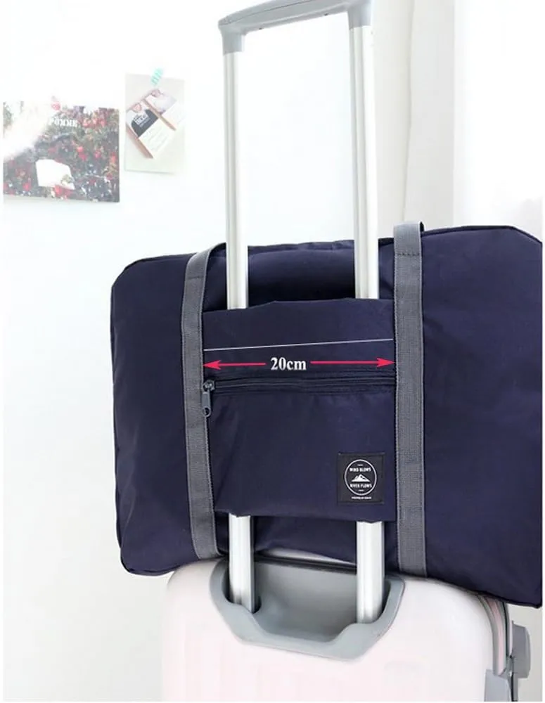 Unova Travel Duffel Bag Light Foldable Nylon Water Resistant Gym Bag Tote Hook onto Luggage