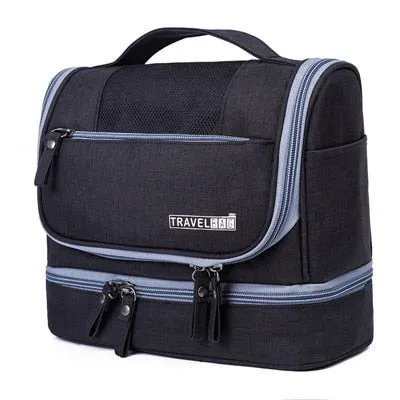 UOSC Waterproof Men Hanging Makeup Bag Oxford Travel Organizer Cosmetic Bag For Women Necessaries Make Up Case Wash Toiletry Bag