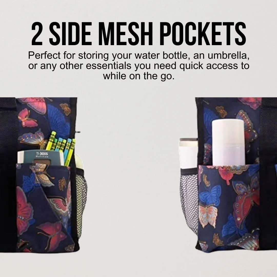 Utility Tote Bag with Zipper Top - Large Multipurpose Tote Organizer Bag