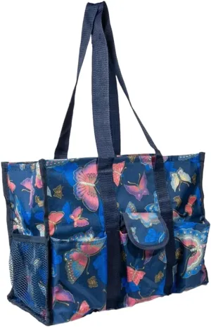 Utility Tote Bag with Zipper Top - Large Multipurpose Tote Organizer Bag