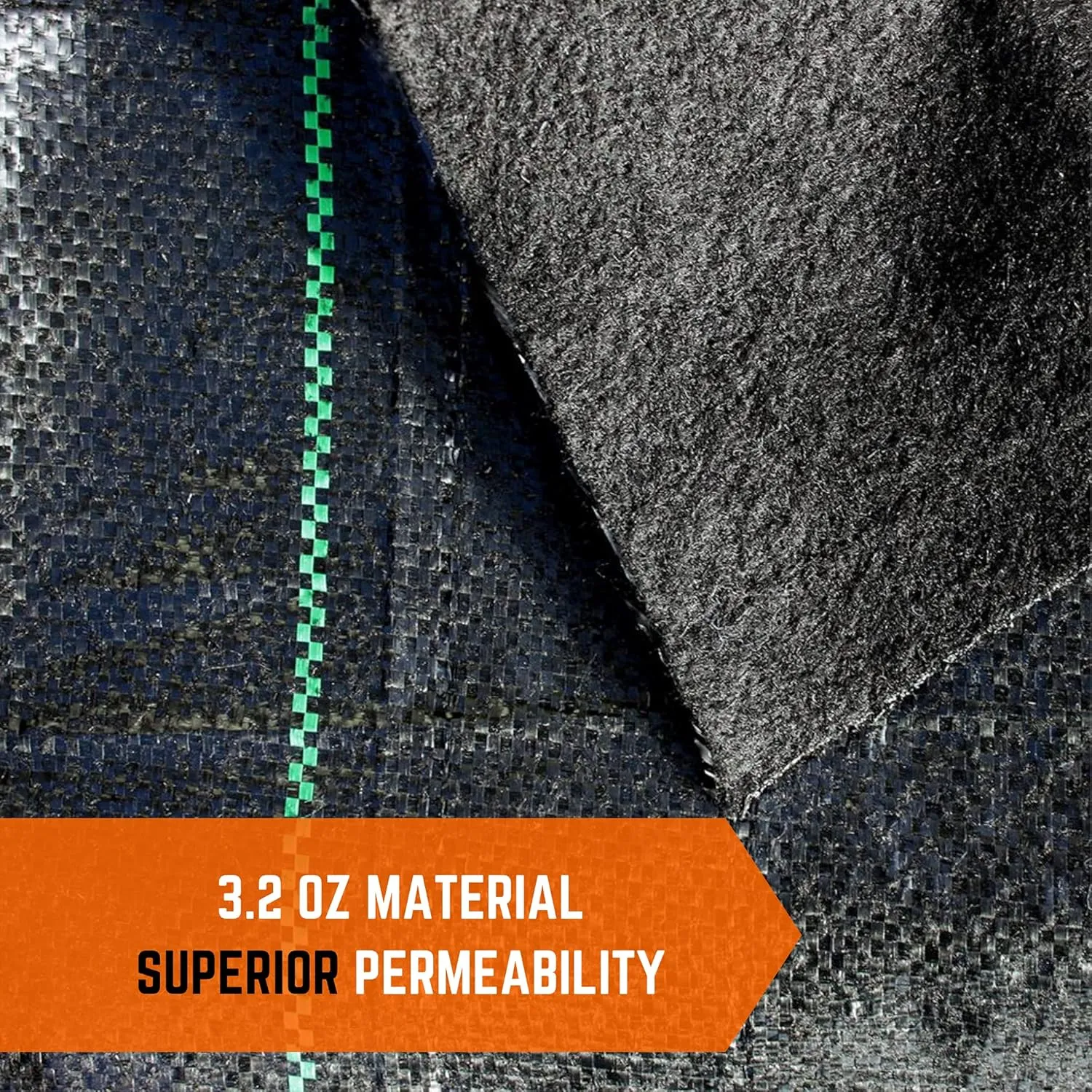 Vapor Barrier Supply - 3.2oz Premium Landscape Fabric Heavy Duty - (15' x 300') - Commercial Grade Landscape Fabric, Woven Landscaping Fabric, Ground Cover for Gardening, Farming, Agriculture