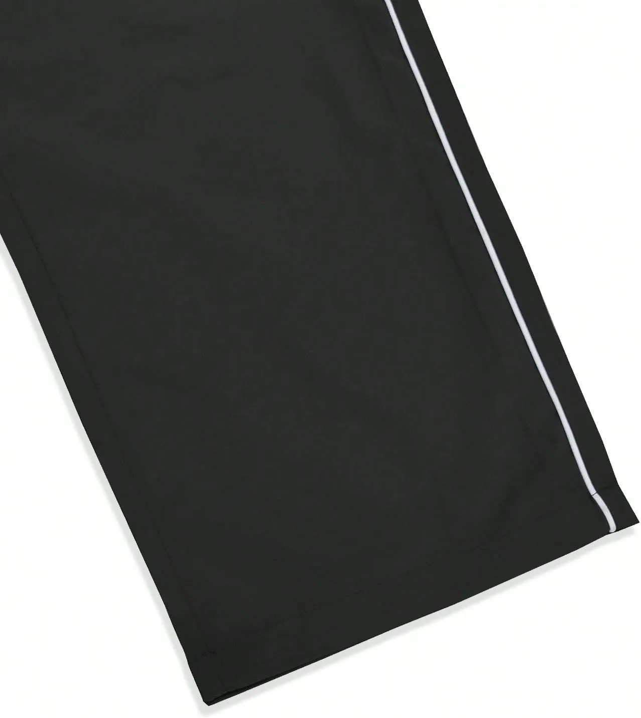 Verdusa Men's Track Pants Straight Leg Acitve Streetwear Elastic Waist Parachute Pants with Pockets
