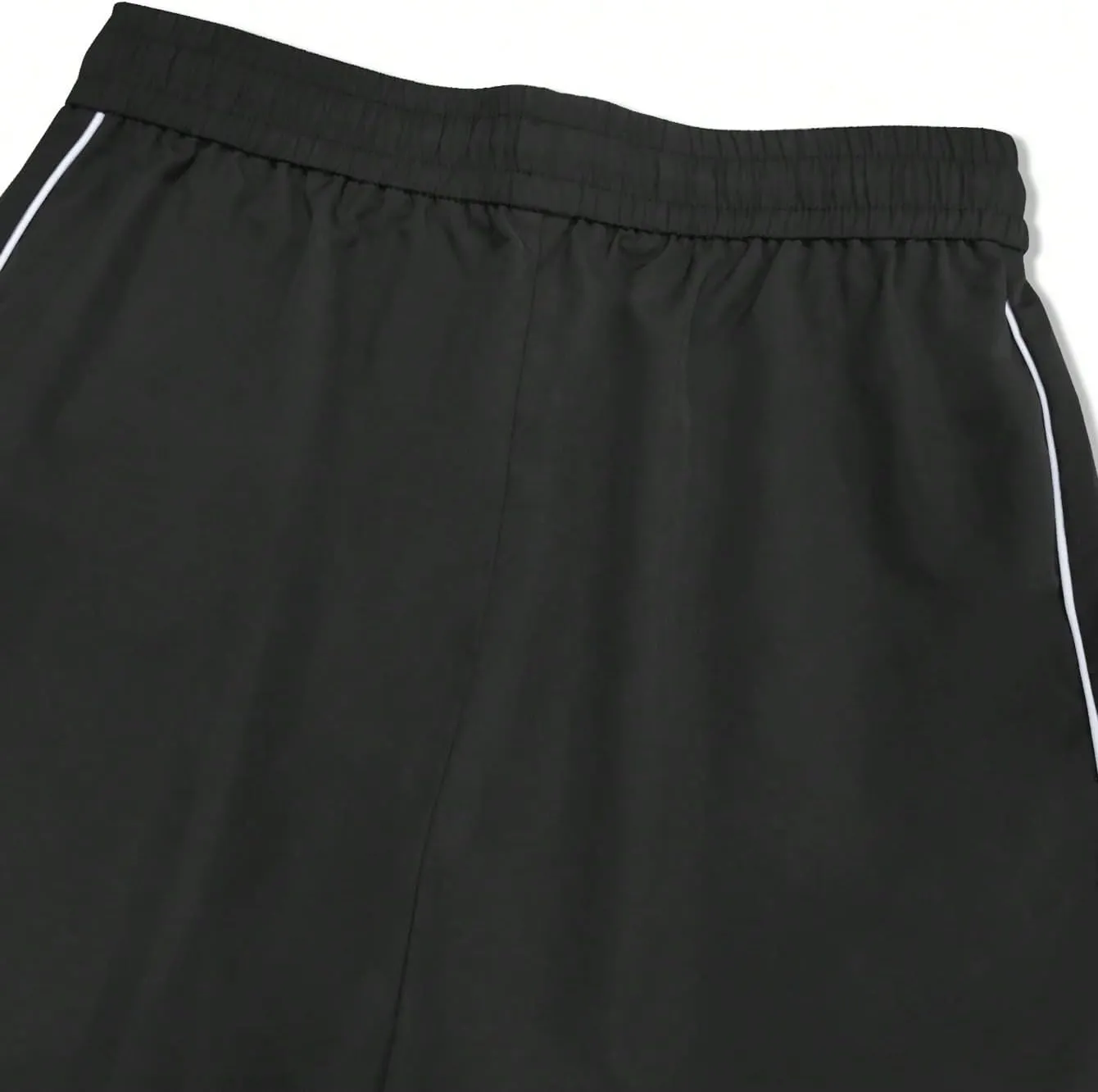 Verdusa Men's Track Pants Straight Leg Acitve Streetwear Elastic Waist Parachute Pants with Pockets