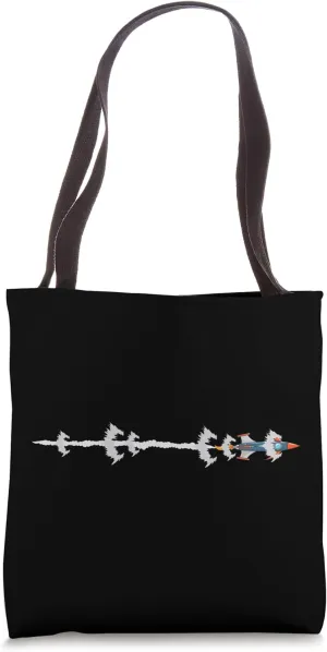 Vertical Rocket Launch at Dawn Tote Bag