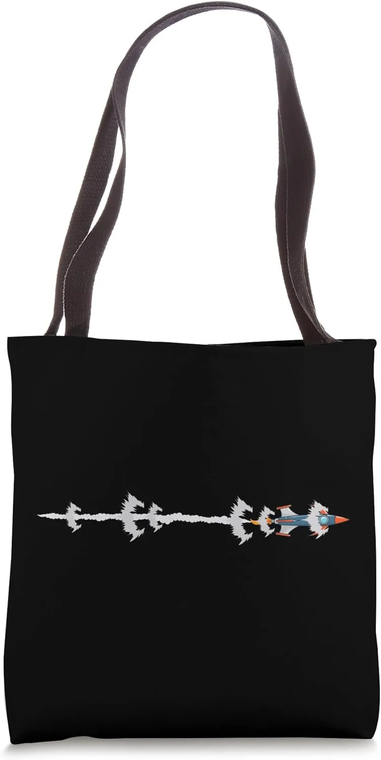 Vertical Rocket Launch at Dawn Tote Bag