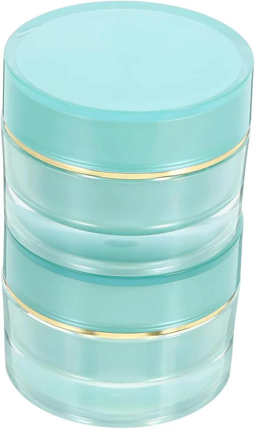 VICASKY 2-piece Acrylic Travel Bottles Compact Leakproof Portable Empty Small Toiletry Skincare Makeup Refillable for Women