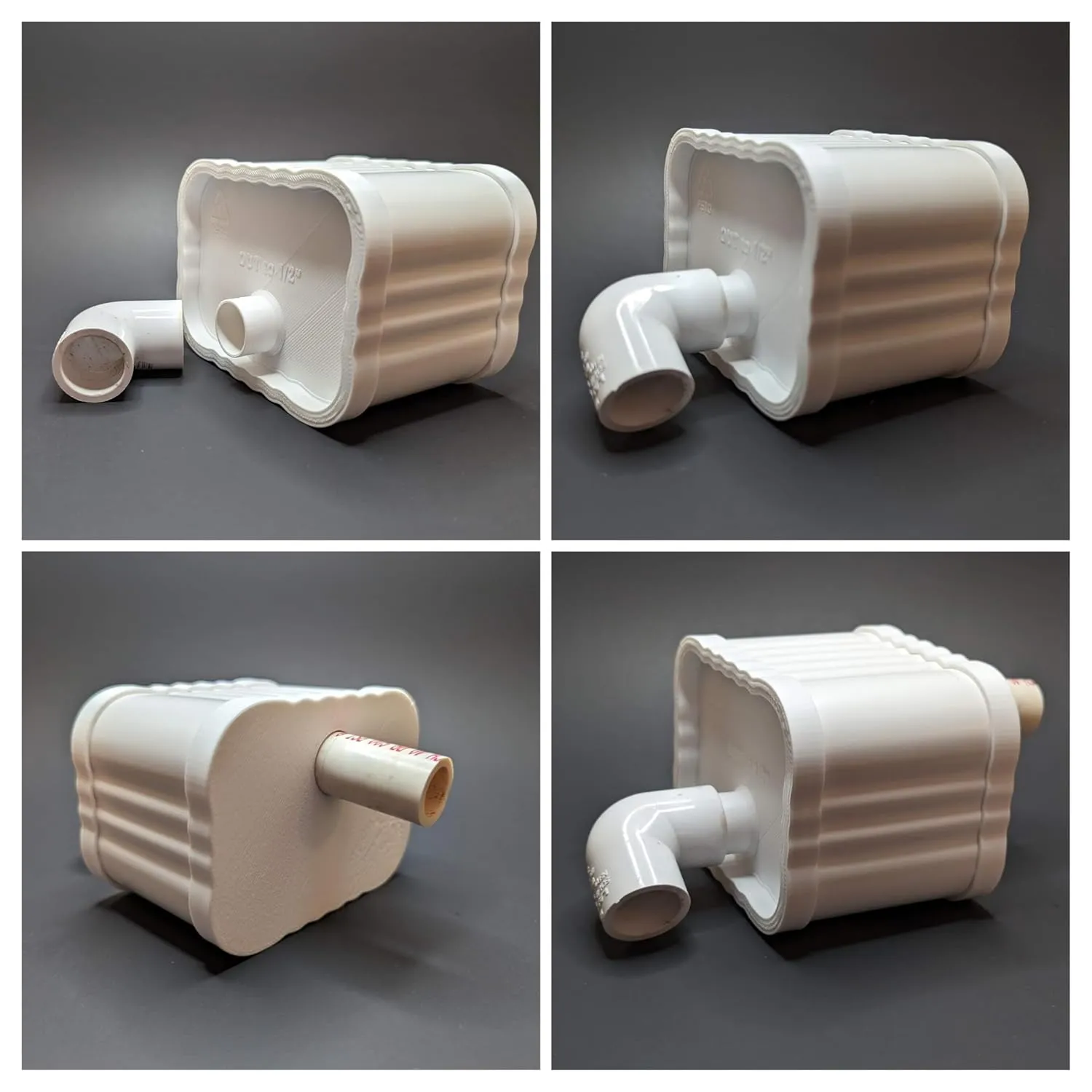 Vinyl Downspout End caps size 2x3"- N.F.T system/Kratky method Hydroponics DIY (10 out)