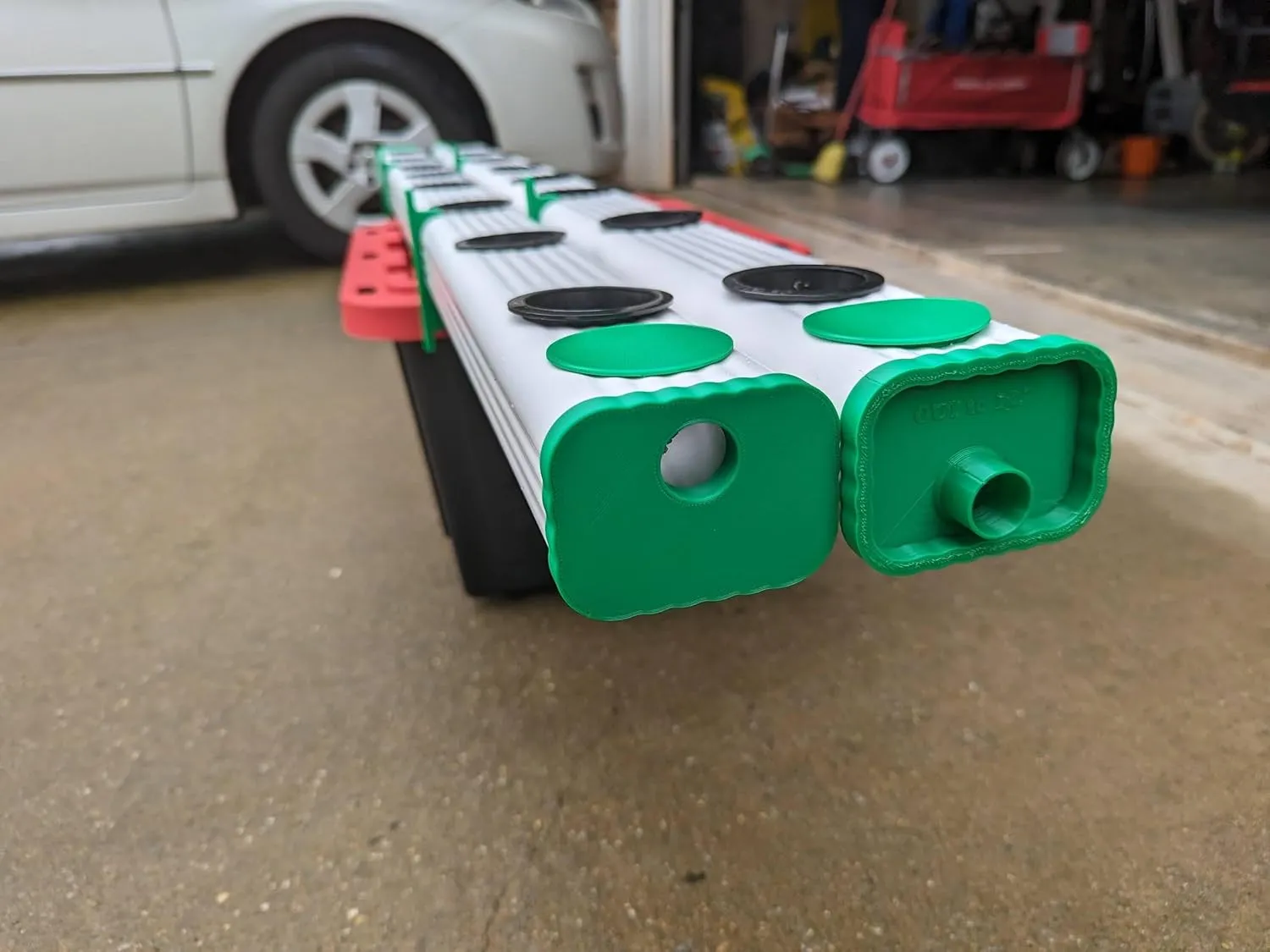 Vinyl Downspout End caps size 2x3"- N.F.T system/Kratky method Hydroponics DIY (10 out)