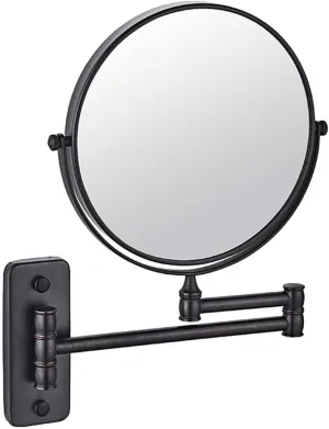 Wall Mounted Makeup Mirror with Magnification, Two-Sided Bathroom Mirror, 3X/5X/7X/10X Magnifying Vanity Mirror, Gifts for Handsome Men and Women, for Makeup and facials.-10X||B