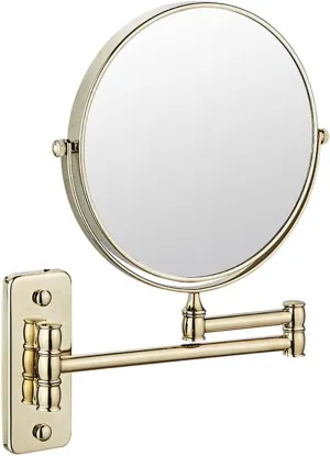 Wall Mounted Makeup Mirror with Magnification, Two-Sided Bathroom Mirror, 3X/5X/7X/10X Magnifying Vanity Mirror, Gifts for Handsome Men and Women, for Makeup and facials.-7X||C