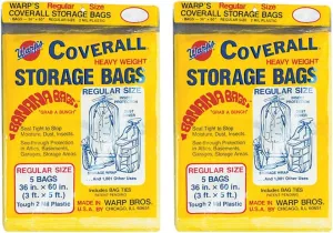 Warp'S Storage Bag Banana Bag Regular Yellow 36" X 60" 5 Bags Per Pack - 2 Pack (Total 10 Bags)