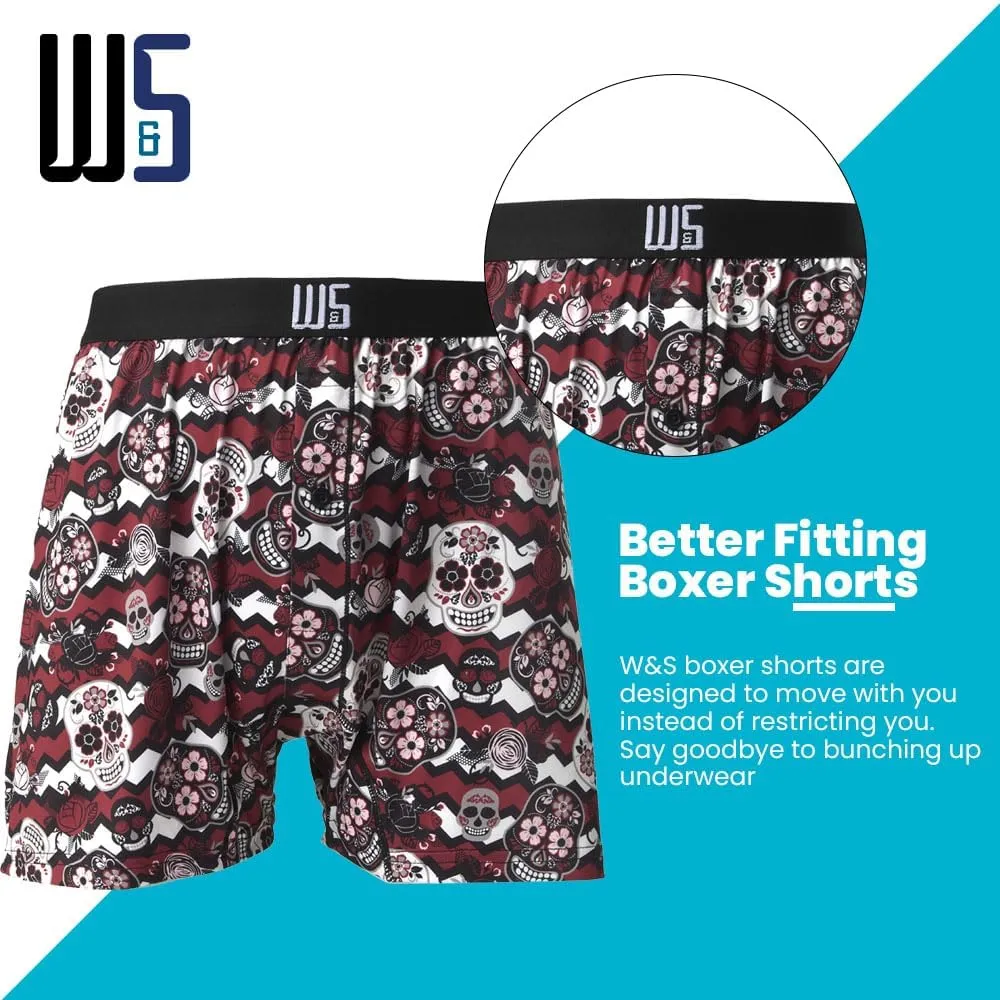 Warriors & Scholars | Mens boxer Shorts | Boxer shorts for men pack of 6 | Printed Mens underwear | Men boxer short underwear