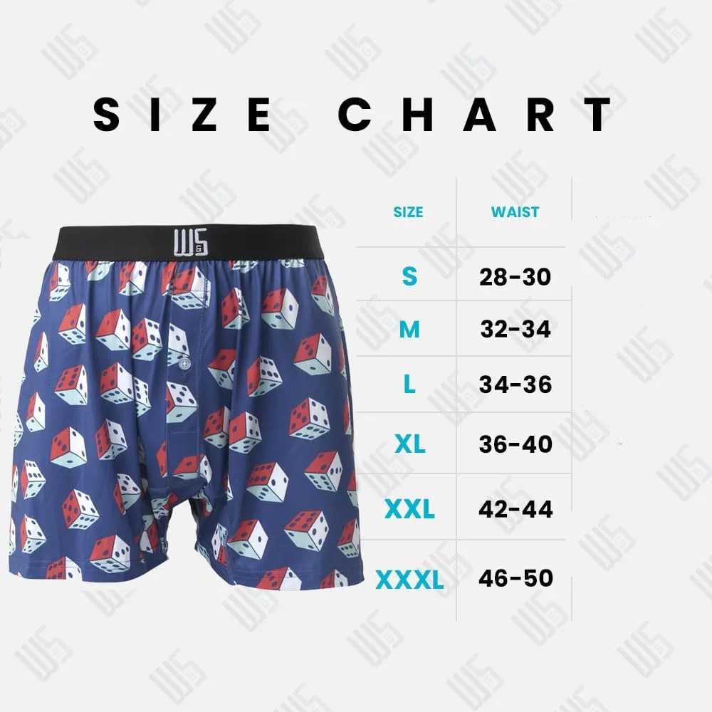 Warriors & Scholars | Mens boxer Shorts | Boxer shorts for men pack of 6 | Printed Mens underwear | Men boxer short underwear