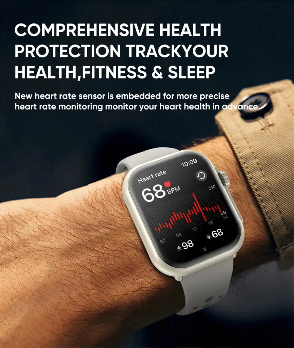 Watch Ultra 2 SE Men Women 1000mAh AMOLED Heart Rate 100 Sport Bluetooth Call GPS Track Waterproof Smart Watch For IOS Android