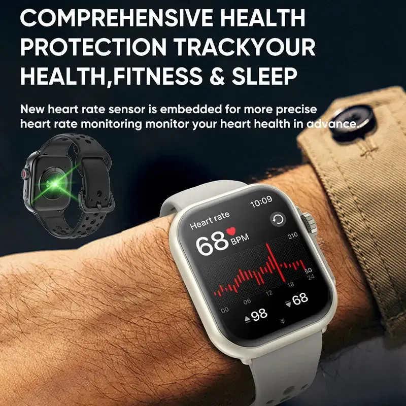 Watch Ultra 2 SE Men Women 1000mAh AMOLED Heart Rate 100 Sport Bluetooth Call GPS Track Waterproof Smart Watch For IOS Android