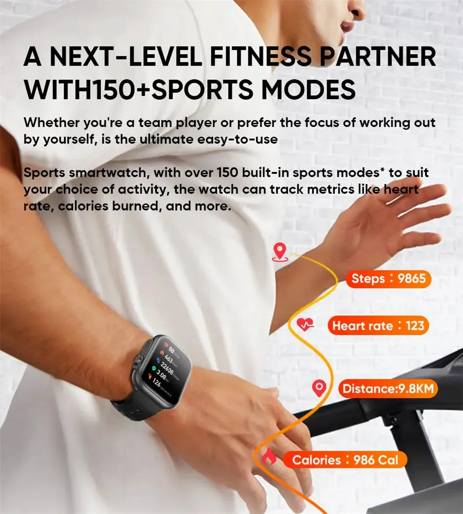 Watch Ultra 2 SE Men Women 1000mAh AMOLED Heart Rate 100 Sport Bluetooth Call GPS Track Waterproof Smart Watch For IOS Android