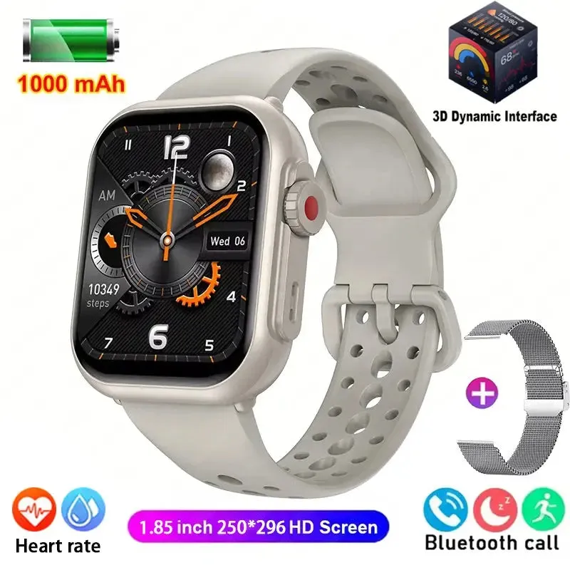 Watch Ultra 2 SE Men Women 1000mAh AMOLED Heart Rate 100 Sport Bluetooth Call GPS Track Waterproof Smart Watch For IOS Android