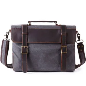 Waxed Canvas Briefcase Dakota