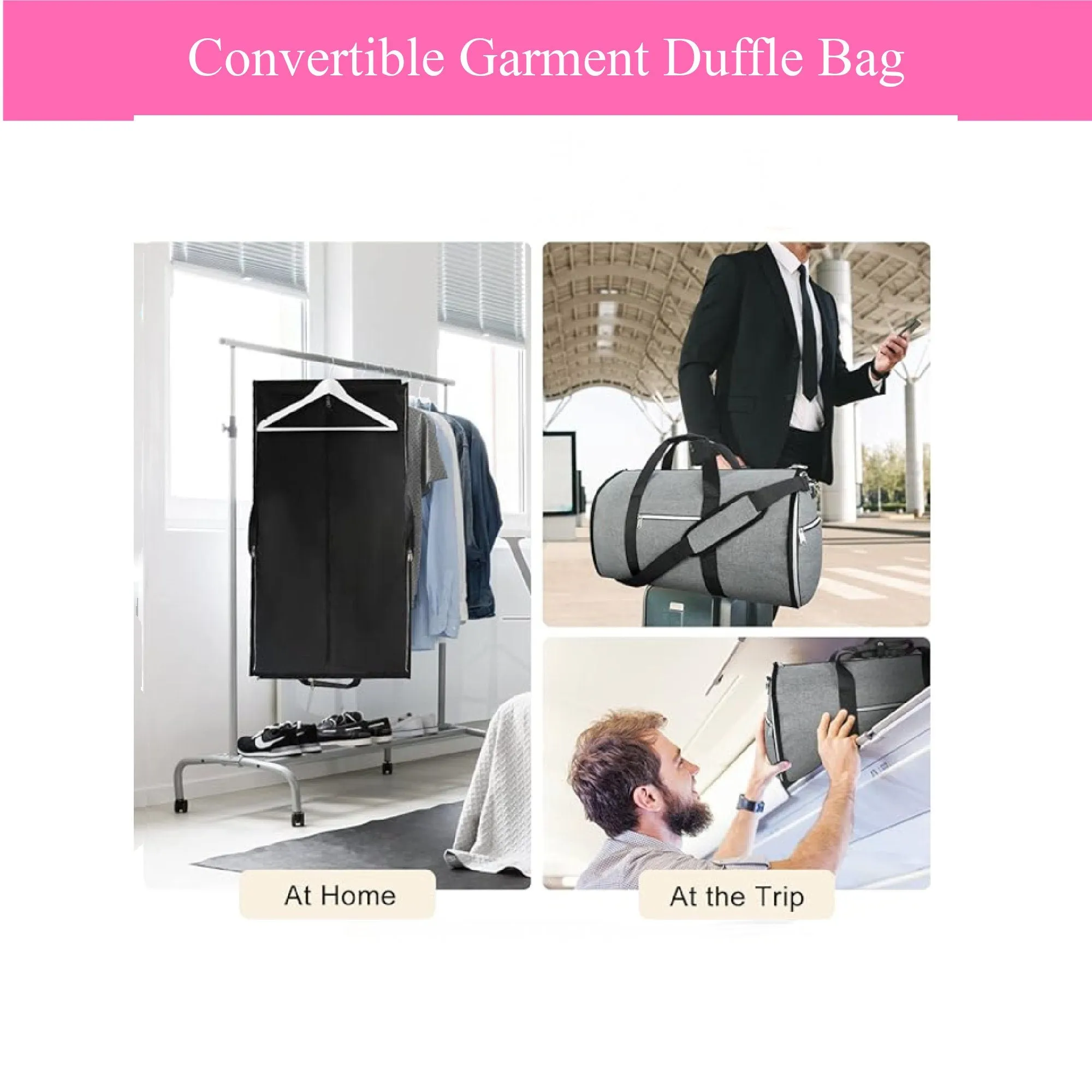 Weekender Airplane Travel Garment Bag