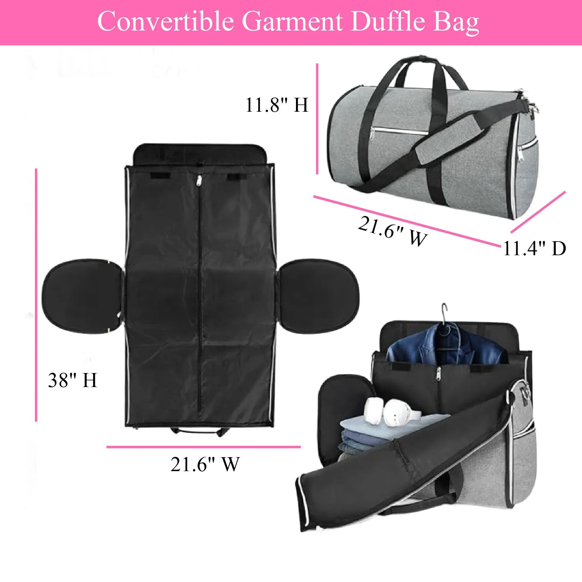 Weekender Airplane Travel Garment Bag