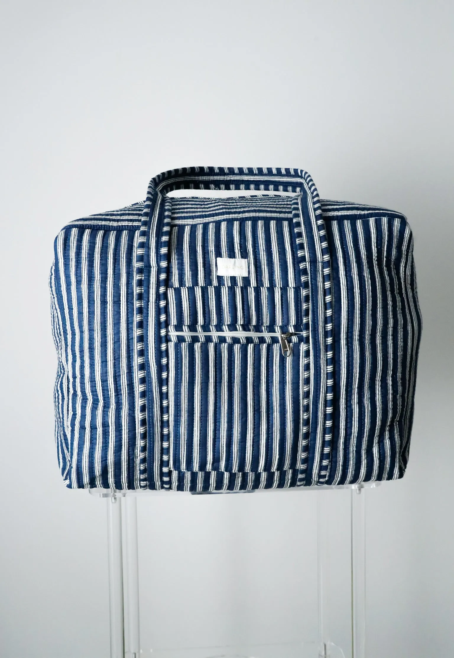 Weekender Bag in Navy Stripe