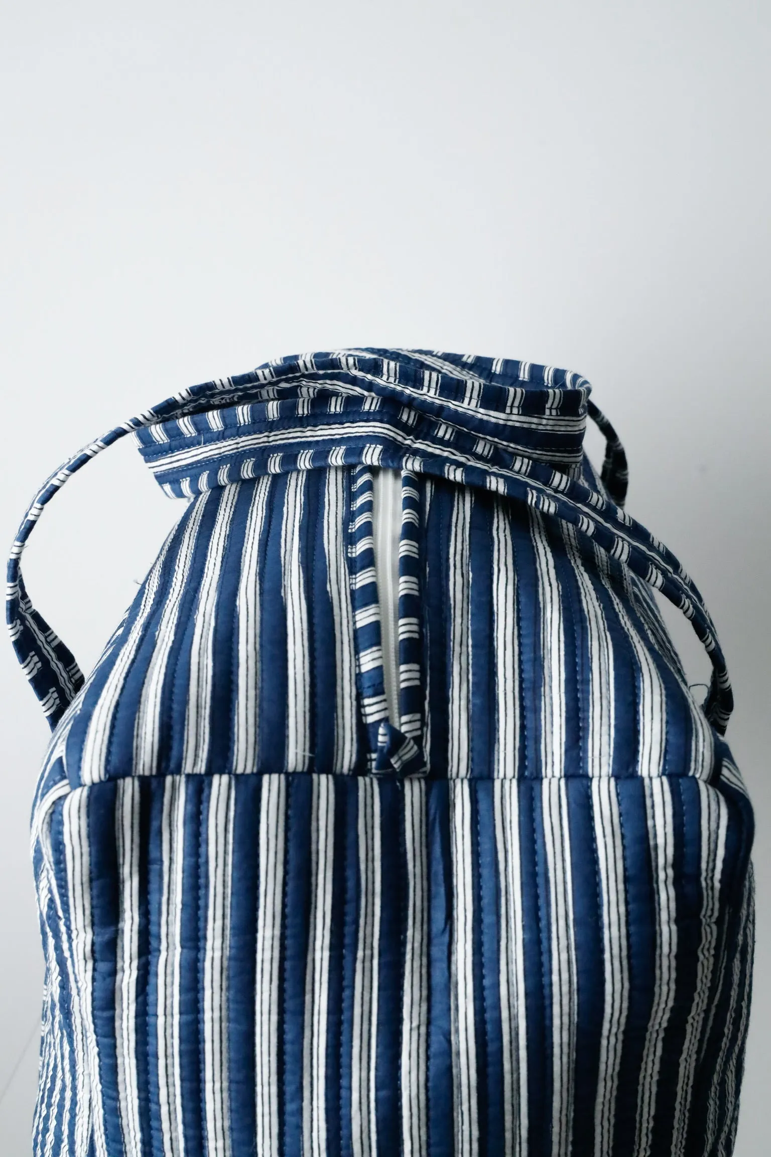 Weekender Bag in Navy Stripe
