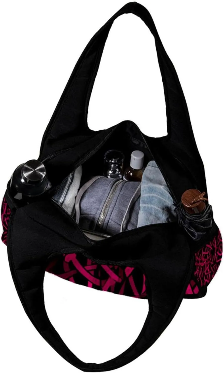 Weekender Travel Bag,Small Gym Bag,Breast Cancer Ribbon Pink,Gym Duffle Bag