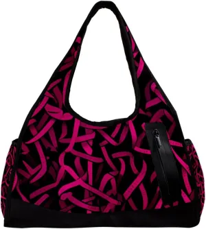 Weekender Travel Bag,Small Gym Bag,Breast Cancer Ribbon Pink,Gym Duffle Bag