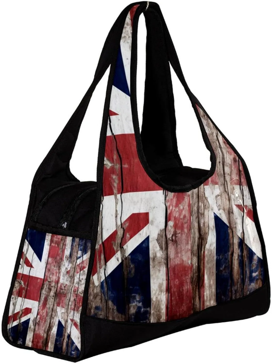 Weekender Travel Bag,Small Gym Bag,British Flag Wall Texture,Gym Duffle Bag