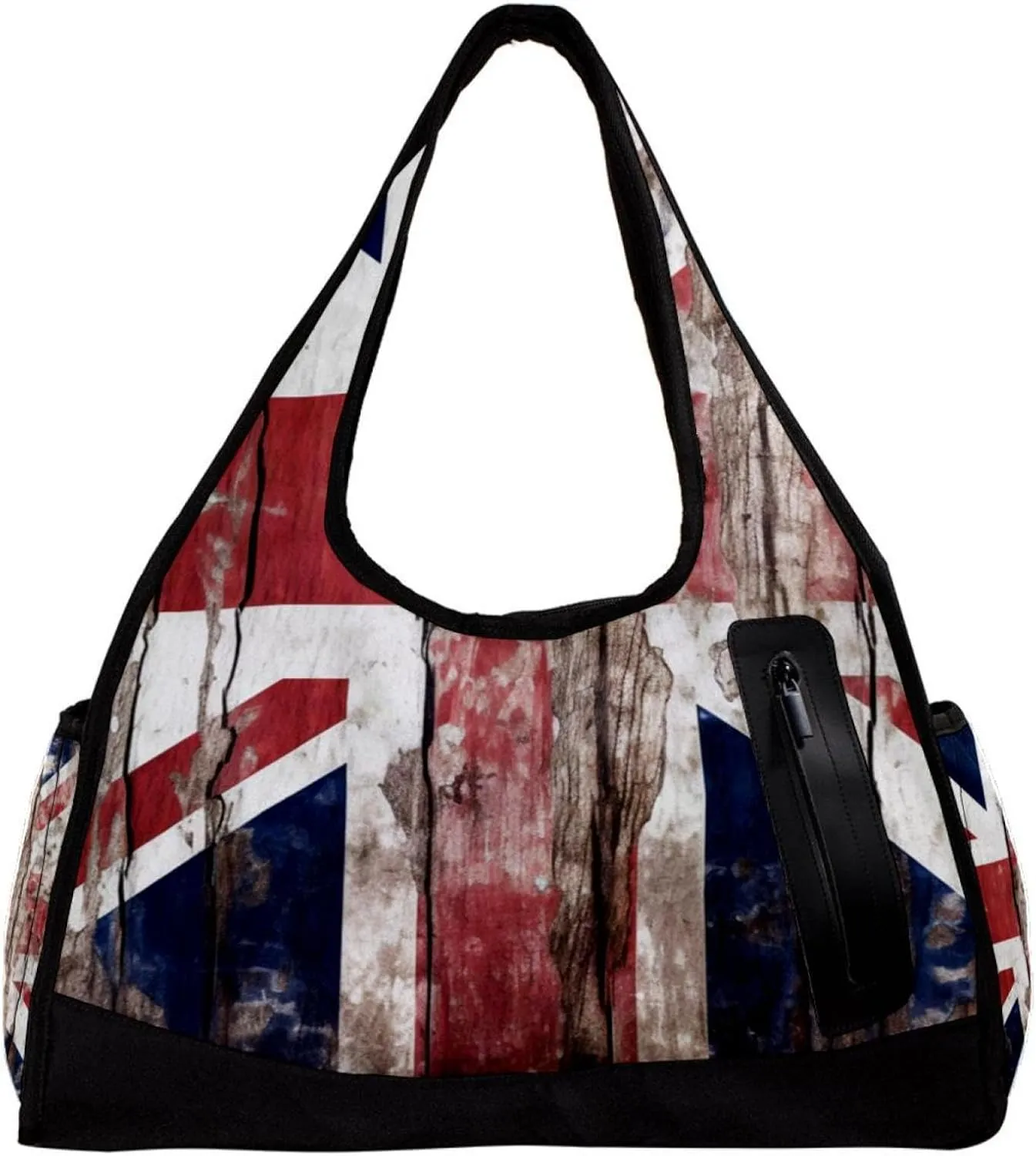 Weekender Travel Bag,Small Gym Bag,British Flag Wall Texture,Gym Duffle Bag