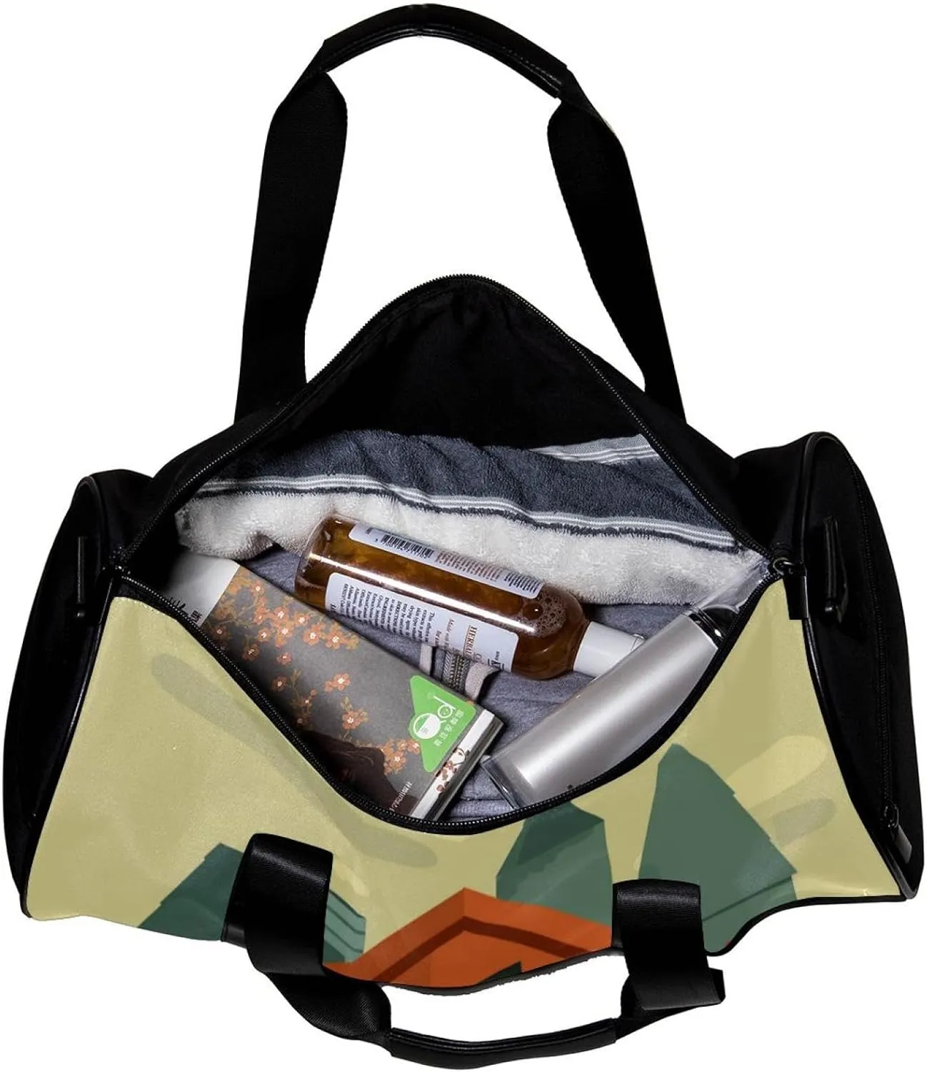 Weekender Travel Bag,Small Gym Bag,Cartoon Chickens Rooster,Gym Duffle Bag