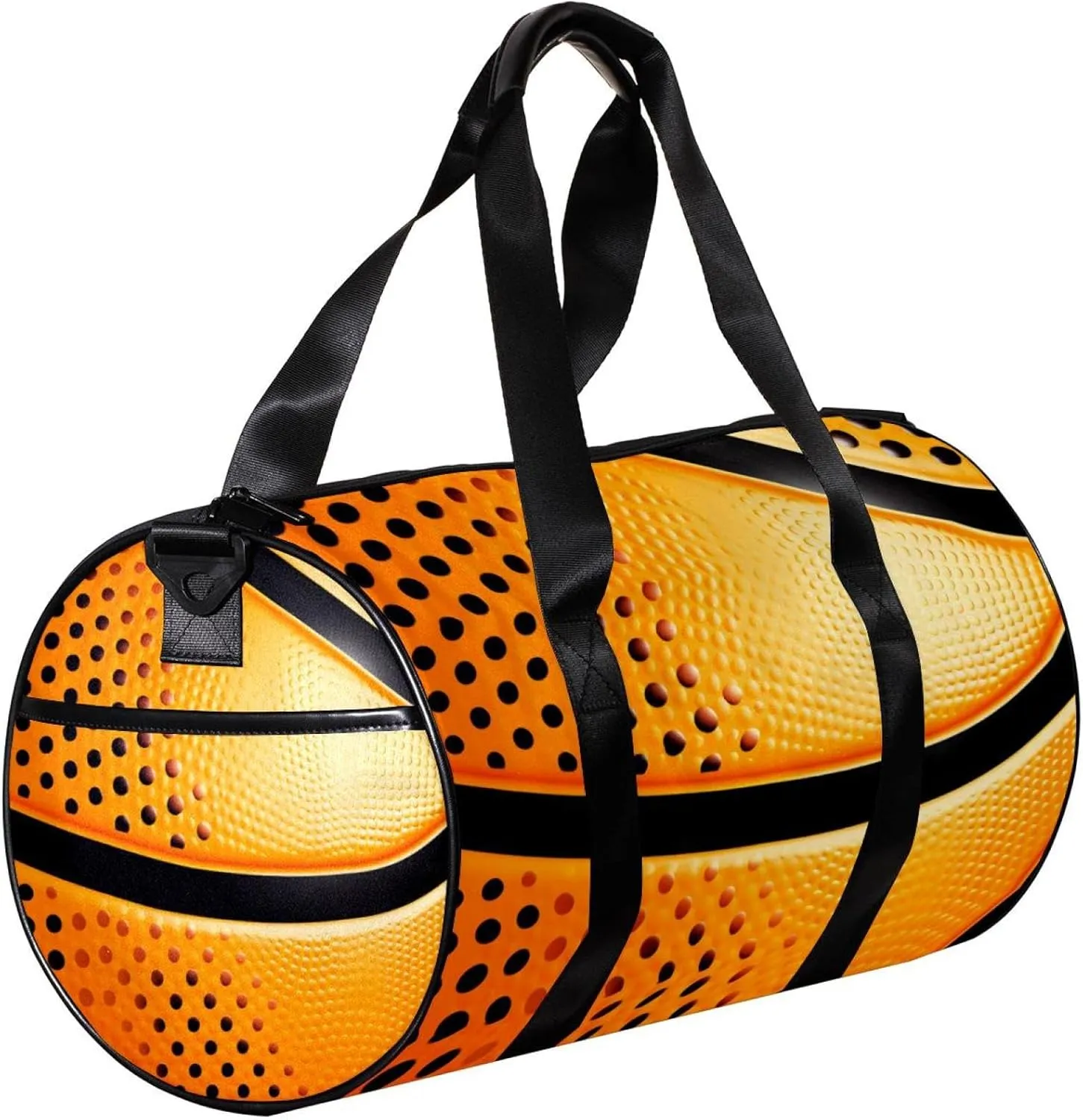 Weekender Travel Bag,Small Gym Bag,Dot Basketball Texture,Gym Duffle Bag