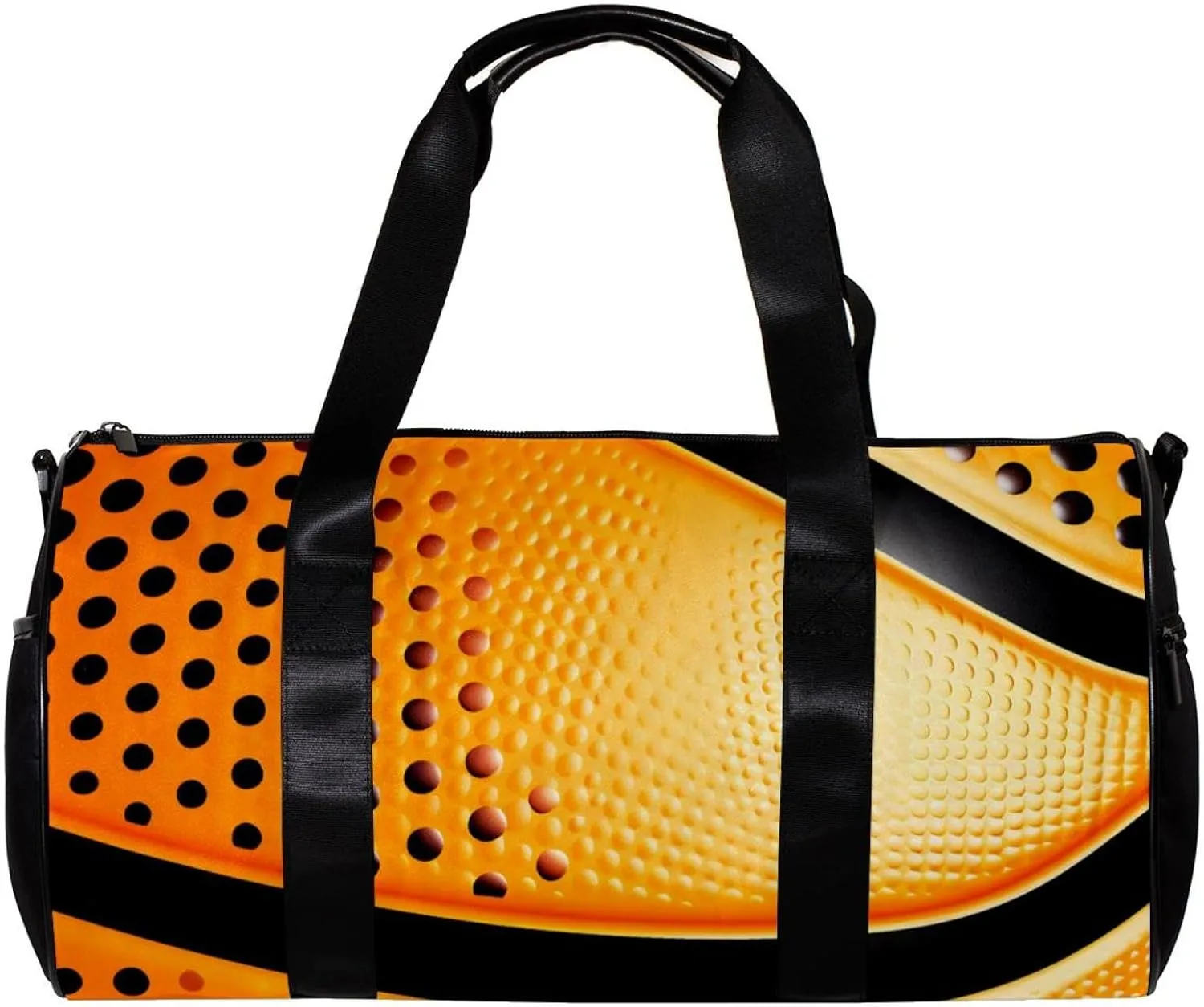 Weekender Travel Bag,Small Gym Bag,Dot Basketball Texture,Gym Duffle Bag