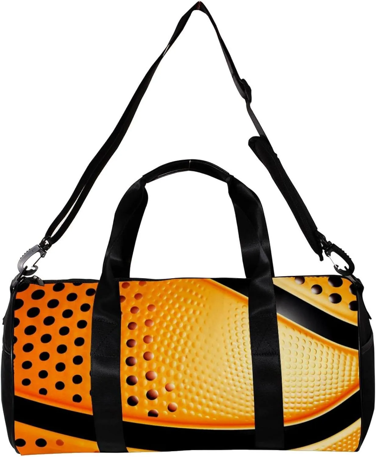 Weekender Travel Bag,Small Gym Bag,Dot Basketball Texture,Gym Duffle Bag