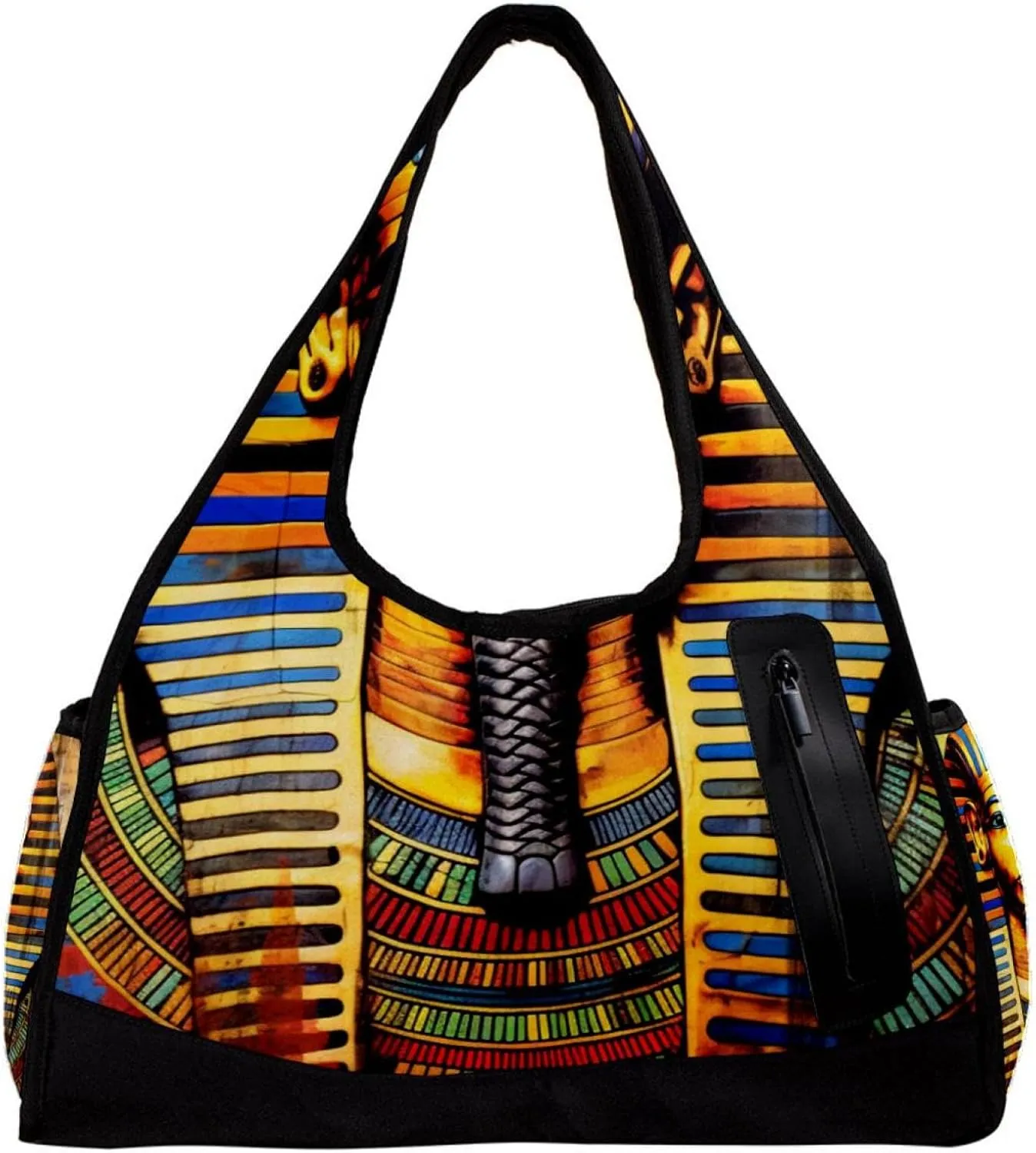 Weekender Travel Bag,Small Gym Bag,Egyptian Ancient Retro Nation,Gym Duffle Bag