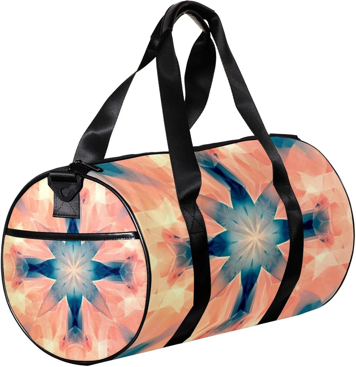 Weekender Travel Bag,Small Gym Bag,Fantasy Abstract Geometry,Gym Duffle Bag