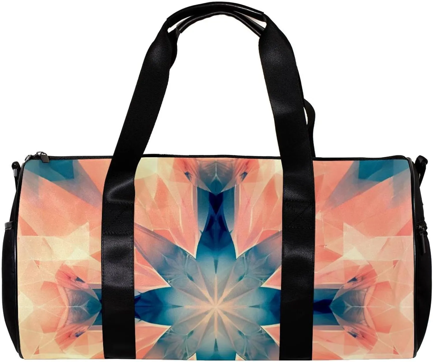Weekender Travel Bag,Small Gym Bag,Fantasy Abstract Geometry,Gym Duffle Bag
