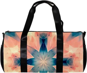 Weekender Travel Bag,Small Gym Bag,Fantasy Abstract Geometry,Gym Duffle Bag